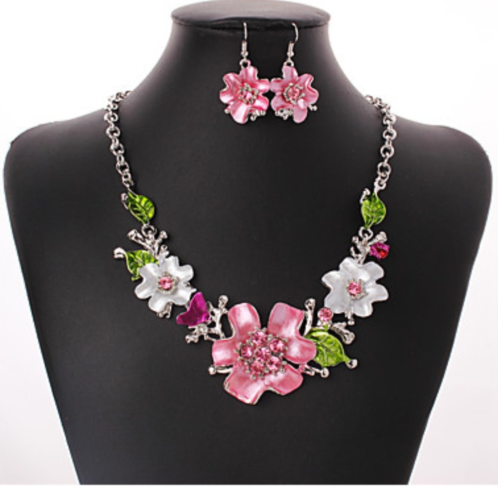 Women's Flowers Jewelery Set